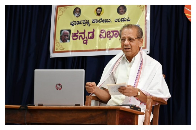 Kumara Vyasa Bharata - Karna Bhedana Gamaka programme will be organized by Kannada department on 21-8-2020 at 2.30pm. The programme will be live in college youtube channel.