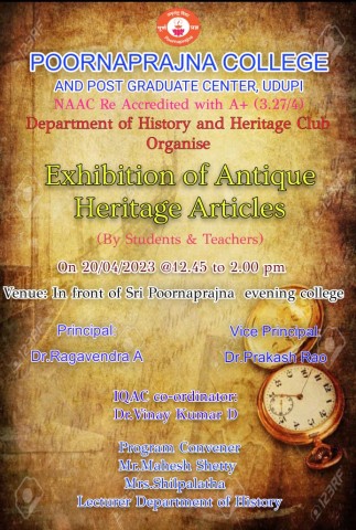 EXHIBITION OF ANTIQUE HERITAGE ARTICLES