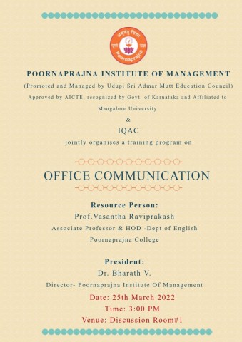Training Program on OFFICE COMMUNICATION 