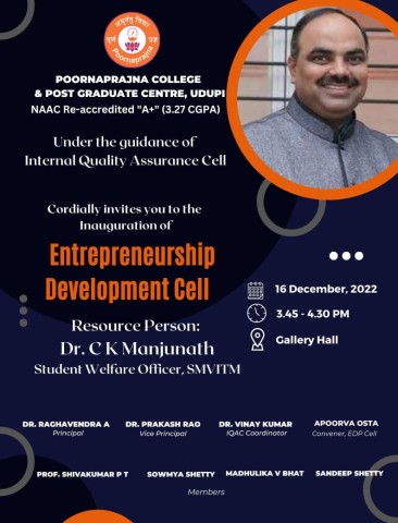 Inauguration of Entrepreneurship Development Cell