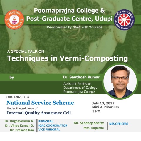 Special talk on Techniques in vermitechnology