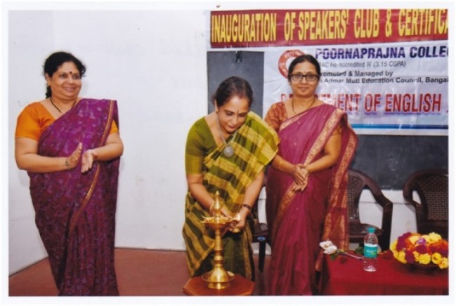 Inaugurating certificate course in English