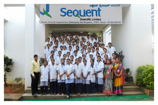 Industrial visit to Sequent,  Mangalore