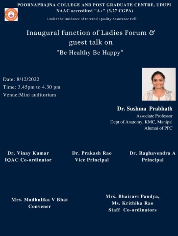 Inaugural function of Ladies Forum