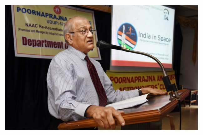 Guest Talk on ISRO : The Journey by Prof. Ramachandra Chadaga
