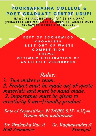 Best Out of Waste competition 