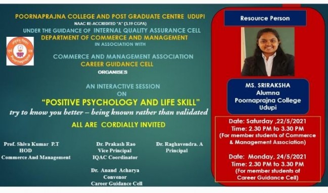Interactive Session on Positive Psychology and Life Skill