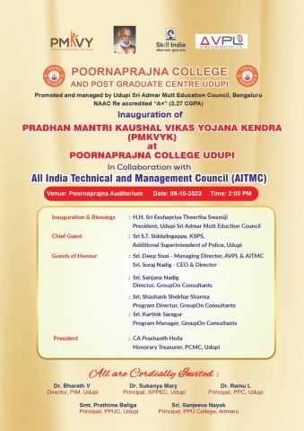 INAUGURATION OF PMKVYK