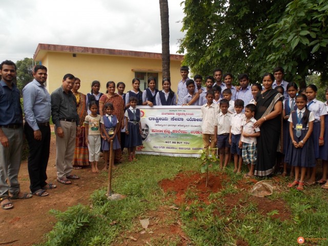 Celebration of VAnamahotsava at  Govt. Primary School Kukkikatte, Udupi