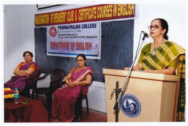 Inaugurating certificate course in English