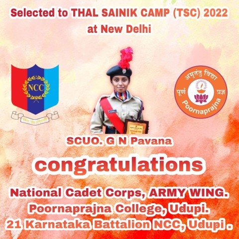 Congragulations to CDT. Elita Rose Simon and SUO THAL SAINIK GROUP