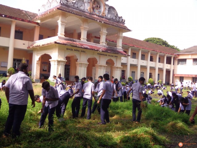 Shramadana at collge campus